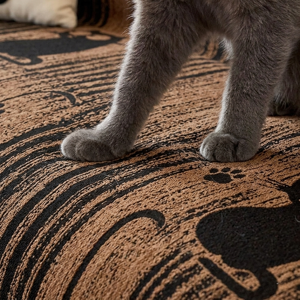 Cat Illustration Couch Blanket
