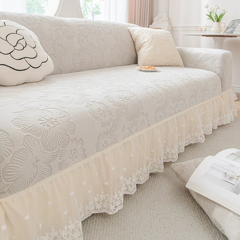 Embossed Floral Couch Blanket
