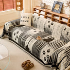 Cat Illustration Couch Blanket