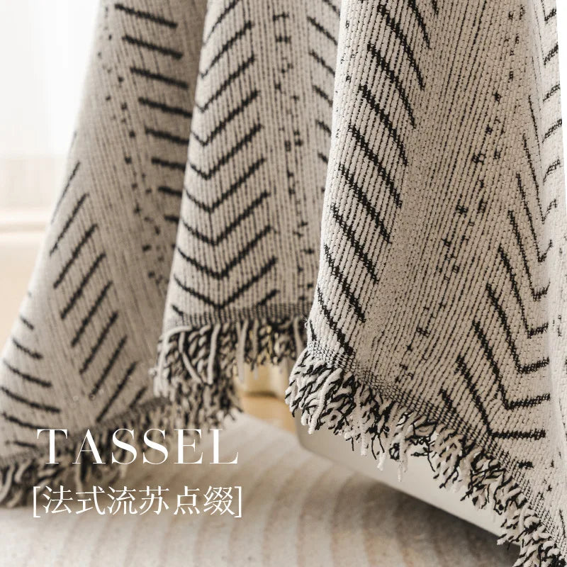 Fishbone Anti-cat Scratching Non-slip Sofa Blanket