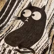 Cat Illustration Couch Blanket