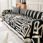 Geometric Chenille Couch Blanket