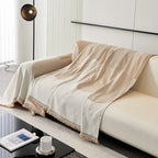 Geometric Wave Couch Blanket