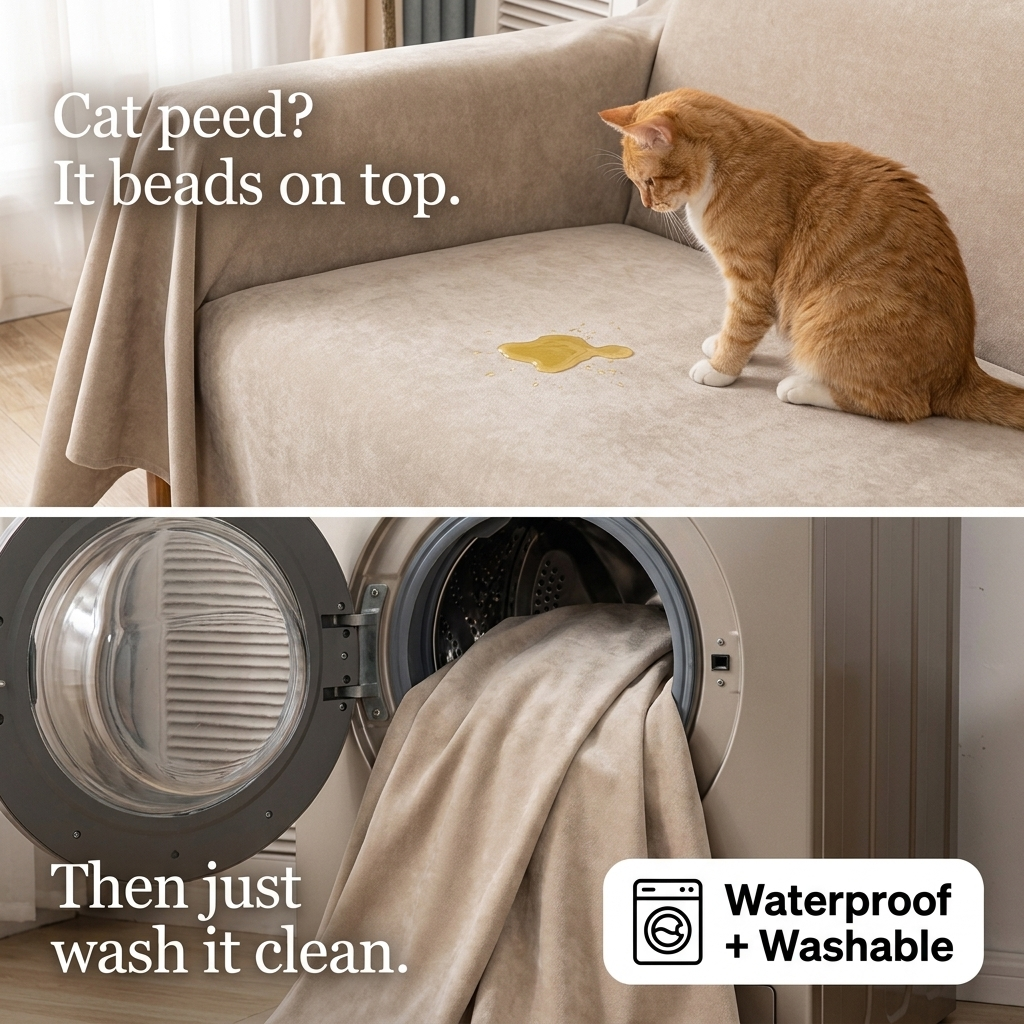 Waterproof Chenille Couch Blanket