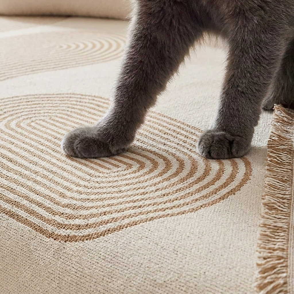 Geometric Wave Couch Blanket