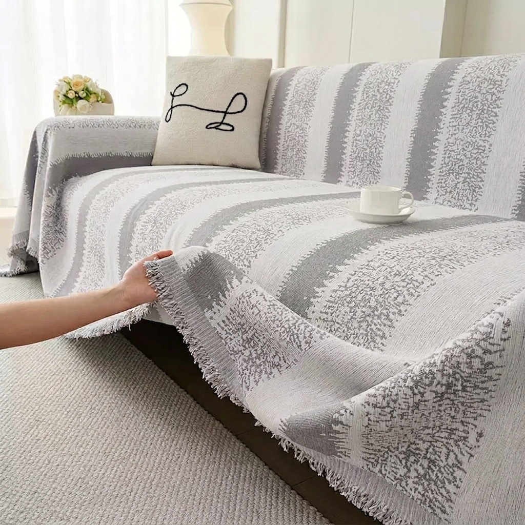 Minimalist Stripe Couch Blanket