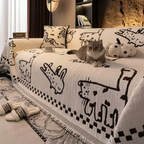 Whimsical Cat Couch Blanket