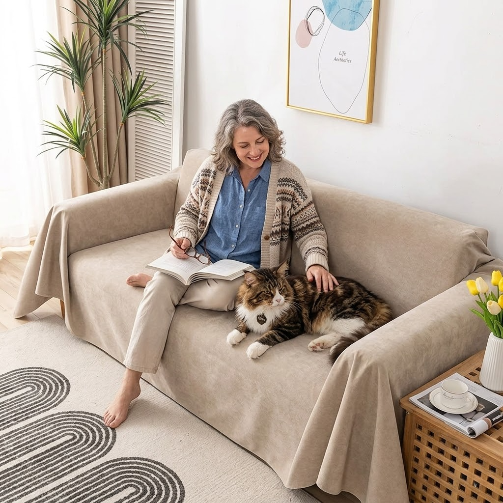 Waterproof Chenille Couch Blanket